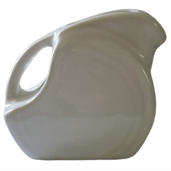 Fiestaware Fiesta CERAMIC Pitcher Mini Disk White CONTAINER - Picture 1 of 13